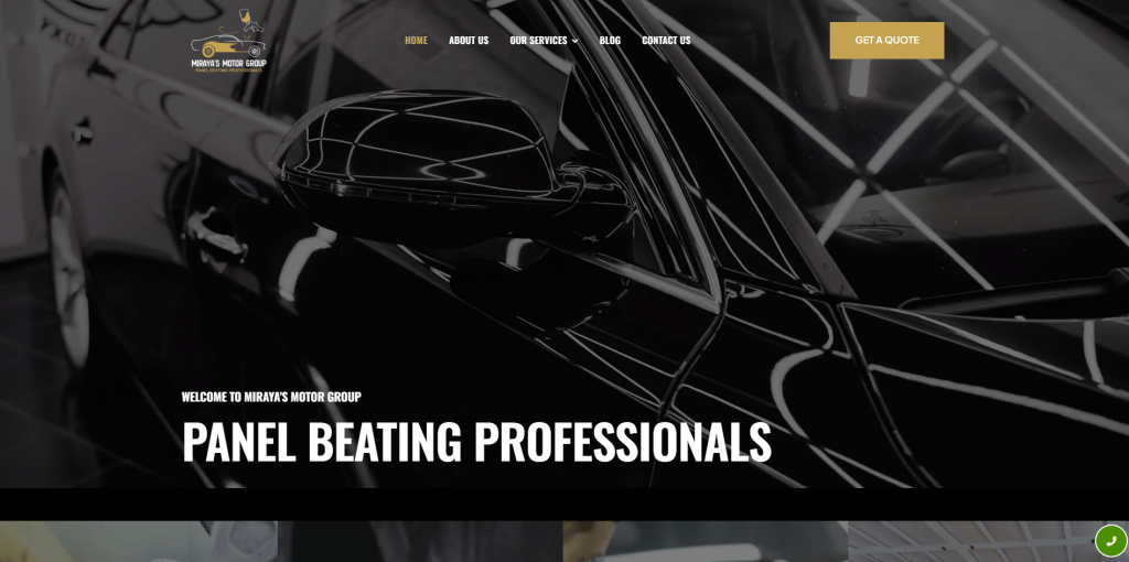 Miraya's Motor Group website designed by Brand Clutch
